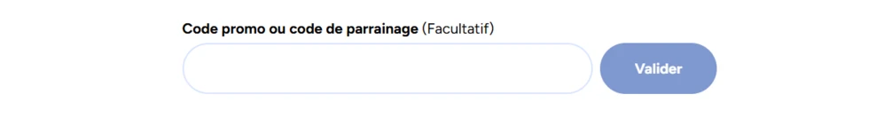 Exemple de code promo
